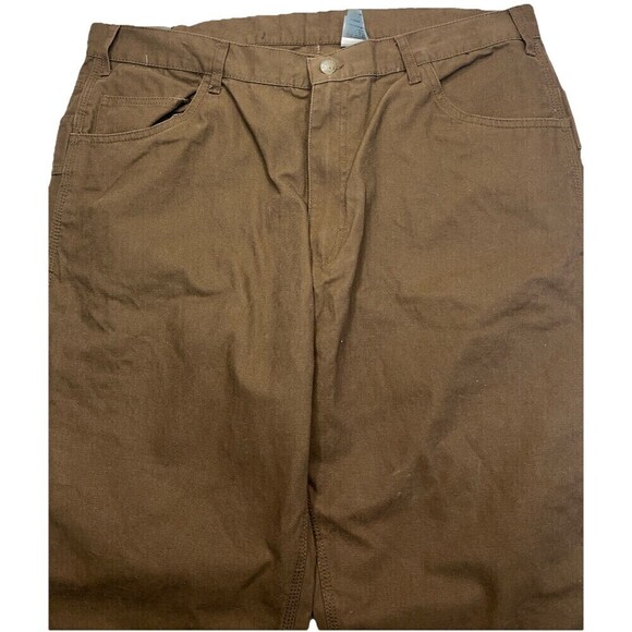 Berne Pants Washed Duck Carpenter Pant Relaxed Fit Utility pockets 38x30 New - Picture 3 of 9